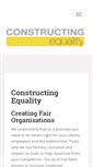 Mobile Screenshot of constructingequality.co.uk